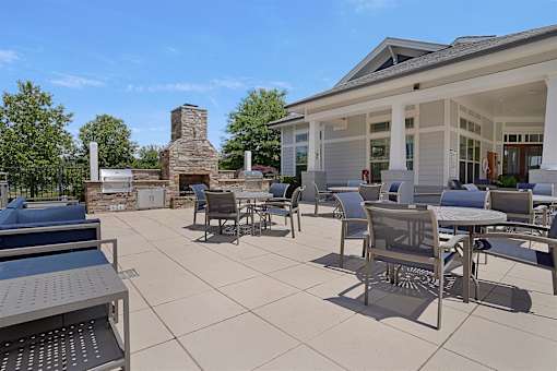Outdoor patio and grilling areas
