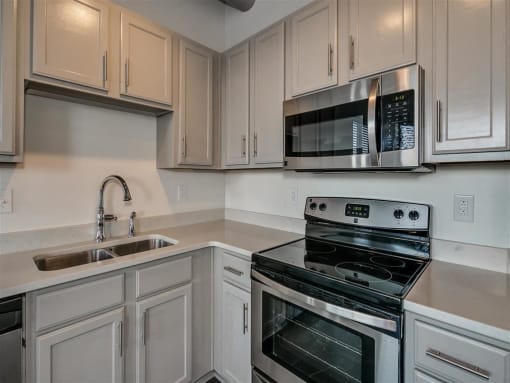 All Electric Kitchen at The Tower Apartments, Alabama