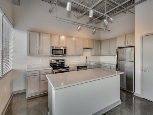 Kitchen at The Tower Apartments, Alabama, 35401