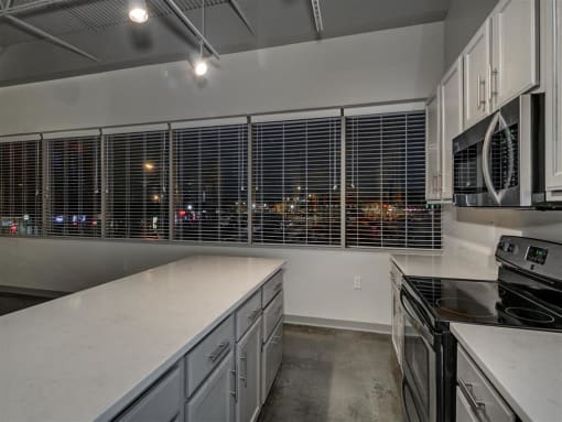 Kitchens With High-Quality Countertops at The Tower Apartments, Alabama