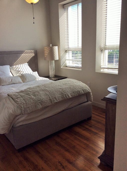 Beautiful Bright Bedroom With Wide Windows at The Tower Apartments, Tuscaloosa, AL