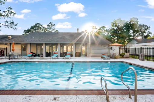 Community pool at Retreat at Brightside Apartments in Baton Rouge, LA