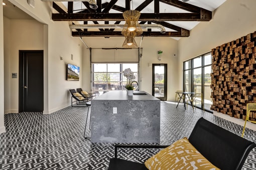 Lobby at Artisan Flats Apartments in Birmingham, AL
