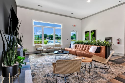 resident lounge at Anthem Apartments and Cottages in Huntsville, Alabama