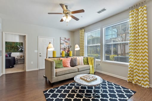 Modern Living Room at Tattersall Chesapeake, Virginia