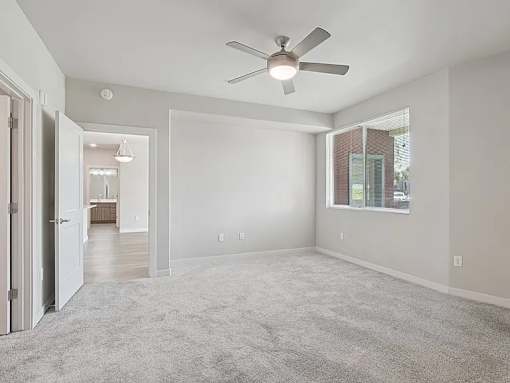 Spacious Room with Ceiling Fan at V on Broadway Apartments, Arizona, 85281 