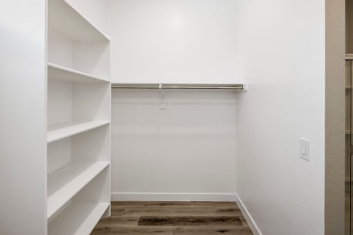 a walk in closet