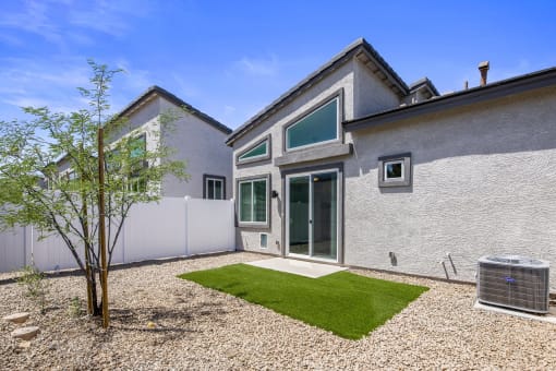 Linq at south mountain private backyard and grass