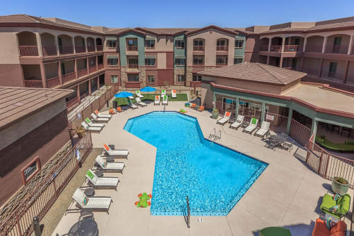 Sparkling Swimming Pool at Ascend at Red Mountain, Mesa