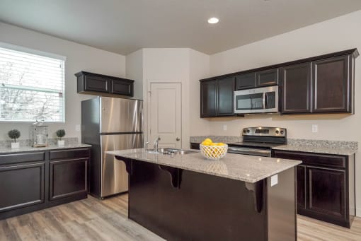 Furnished Kitchen at The Village at Church & Main, Layton, UT