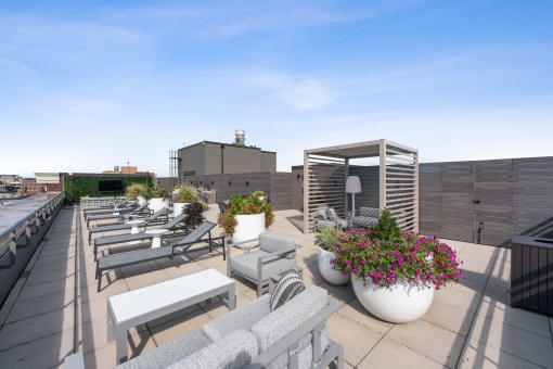 Rooftop View at The Hudson Apartments, Washington, DC 20005