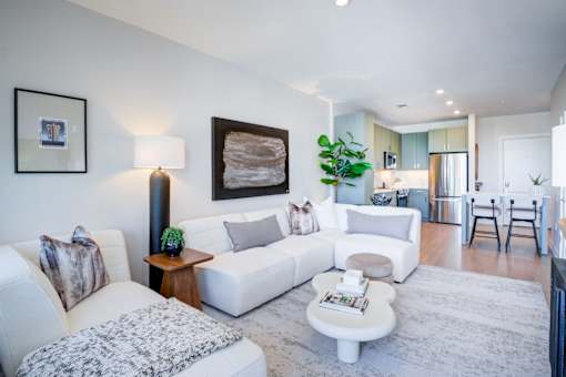 Living Area With Kitchen at The Ace, Richmond