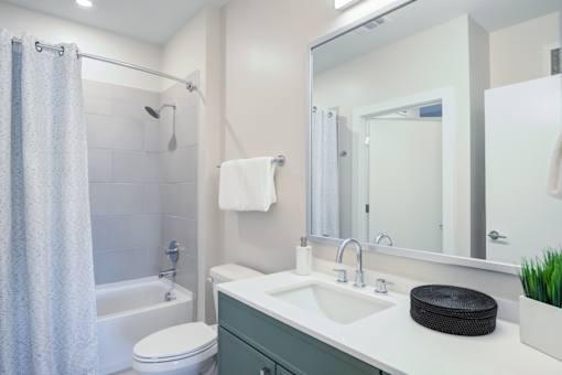 Bathroom With Bathtub at The Ace, Richmond Virginia