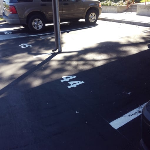 a parking meter on the side of a street at Cowell Terrace Apartments, Concord, CA 94518