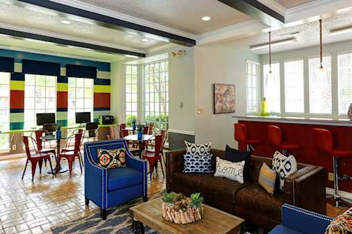 Clubhouse with seating