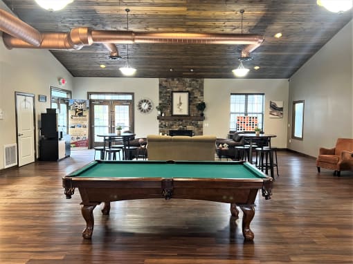 Clubhouse pool table