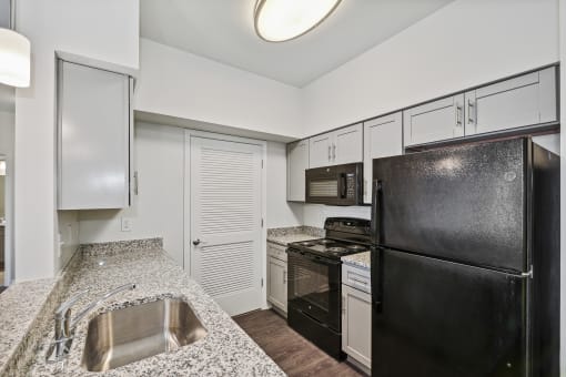 Kitchen in one bedroom at Village at Blenheim Run