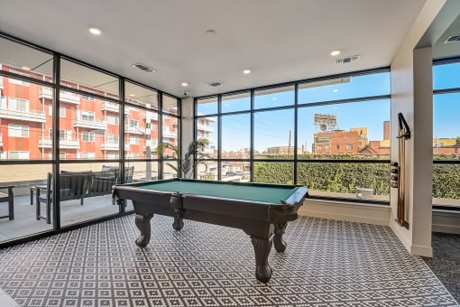 play a game of pool in the games room