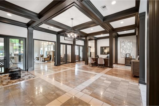 the lobby at 1861 auberge resort and spa in dripping springs tx