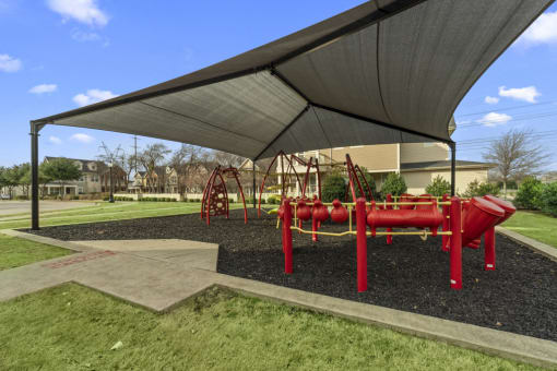 Playground under canopy