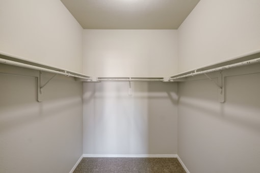 the preserve at ballantyne commons spacious walk in closets with white walls