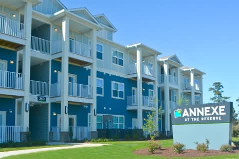 Apartment complex named Annexe at the Reserve.