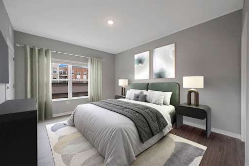 Lincoln Station Apartments Bedroom
