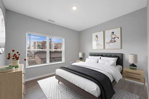 Lincoln Station Rowhomes Bedroom