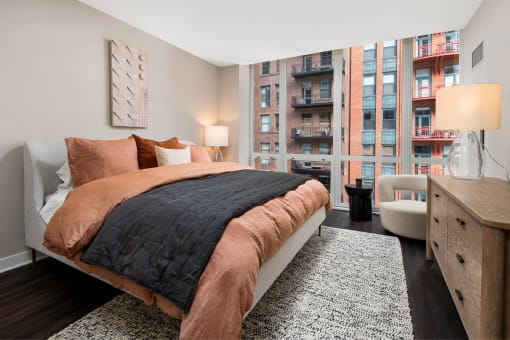 Floor to Ceiling Windows in Bedrooms