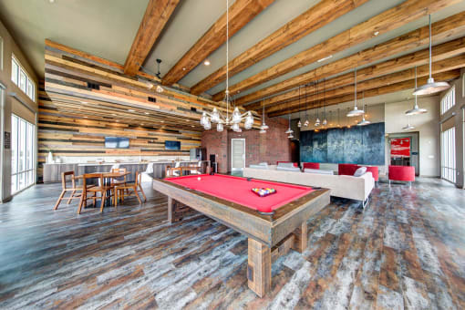 Community Game Room with Billiards Table | Apartments for rent in Nashville, TN | 909 Flats