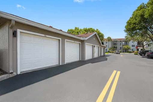 Exterior garage for rent.