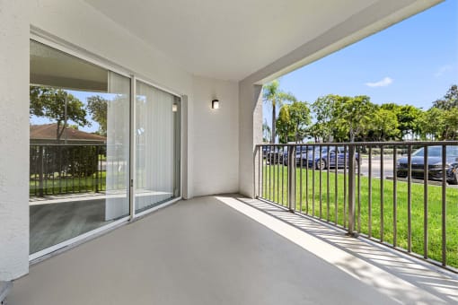 Spacious patios