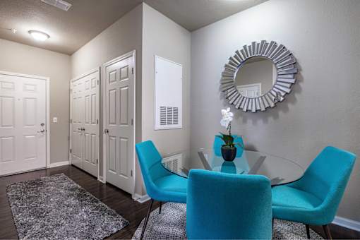 Big oaks apartments lakeland florida model home with dining area