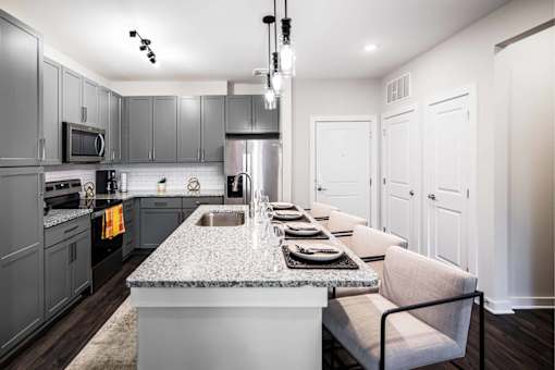 The Sound at Pennington Bend Interior-Kitchen with Stainless Steel Appliances and Deep Basin Sink