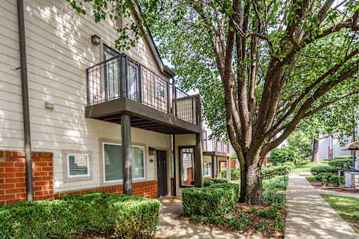our apartments have a walkway and a balcony