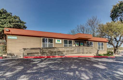 Leasing office with wheelchair accessible entrance