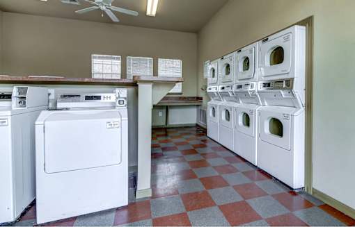 Clothing Care Center with washers and dryers
