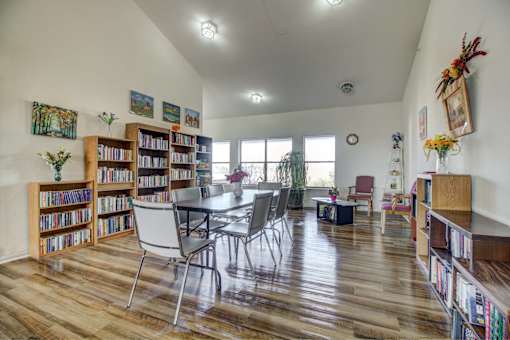 Activity center with library room