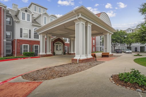 the residences at city center apartments exterior entrance
