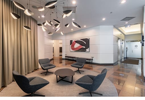 Lobby seating area