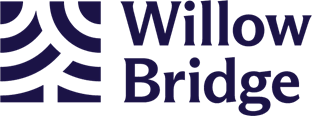 A logo with the text "Willow Bridge" in white on a dark background.