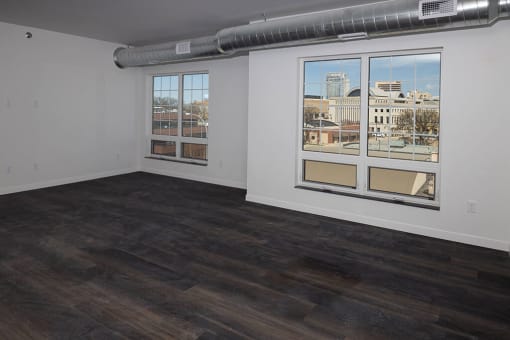 Window view at The Landing at 1001 NP, Fargo, North Dakota 58102