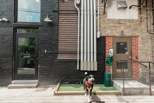 Entrance at Bostad Apartments, Fargo, ND 58102