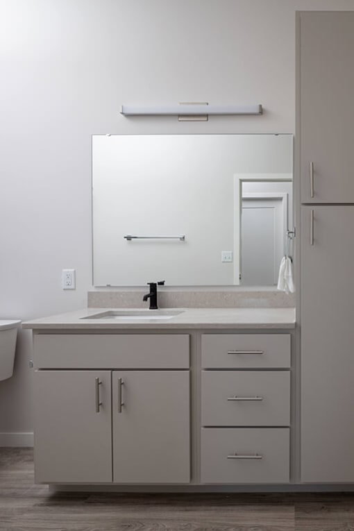 Bathroom at Kesler Apartments in Downtown Fargo, Fargo, ND 58102