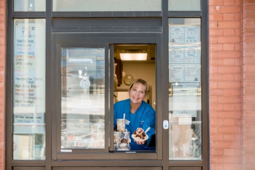 Cafe at Bostad Apartments, Fargo, ND 58102