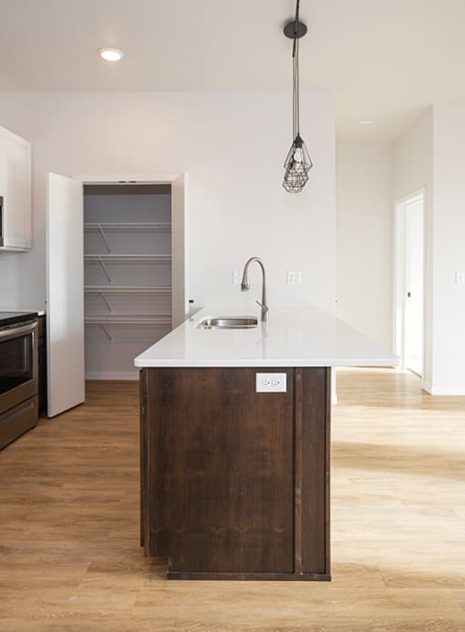 Kitchen Unit at Mercantile on Broadway, Fargo, North Dakota, 58102