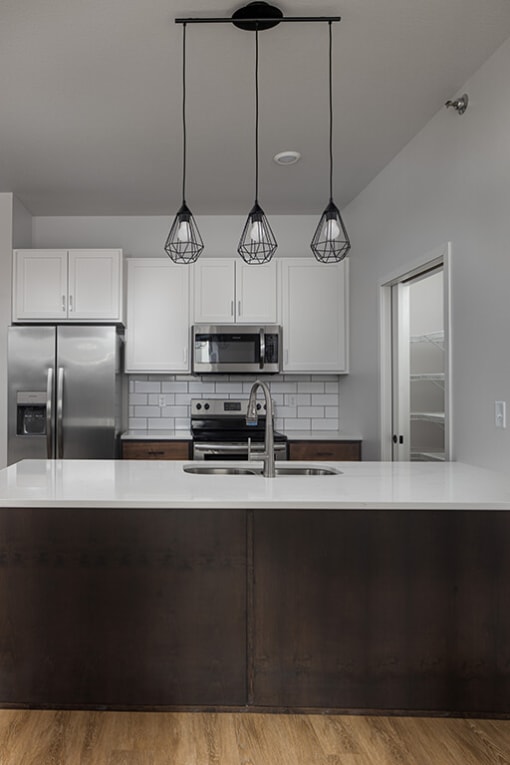 Modern Kitchen at Mercantile on Broadway, Fargo, North Dakota 58102