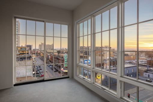 Large Windows at Mercantile on Broadway, Fargo, North Dakota 58102