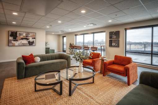 Spacious Living Area at Unite Apartments, Fargo
