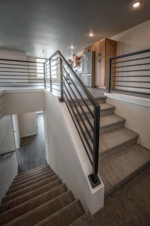 Staircase To Loft at Unite Apartments, Fargo, North Dakota